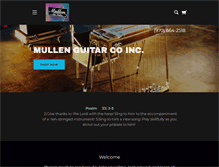 Tablet Screenshot of mullenguitars.com